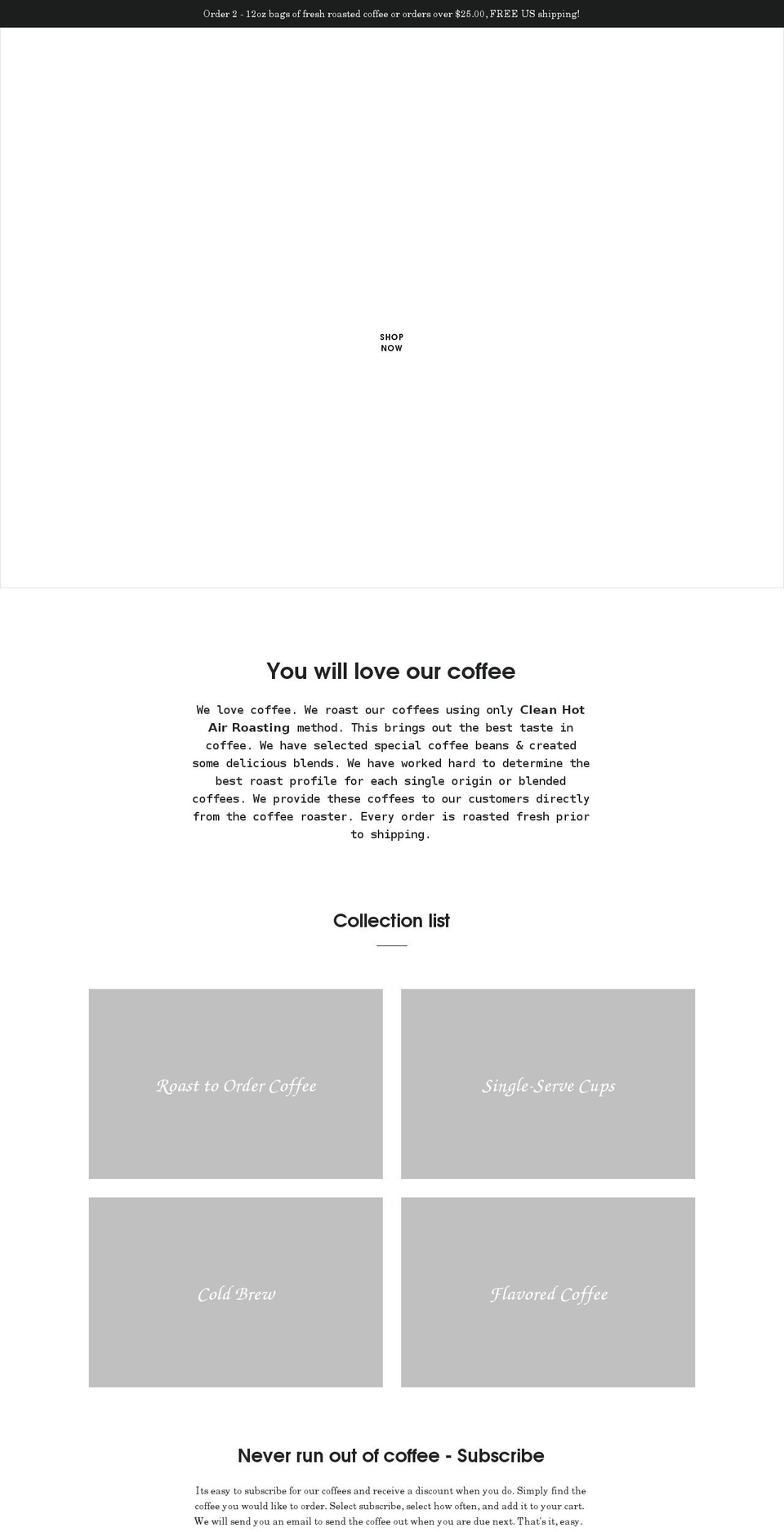 selectcoffeecrafters.com shopify website screenshot