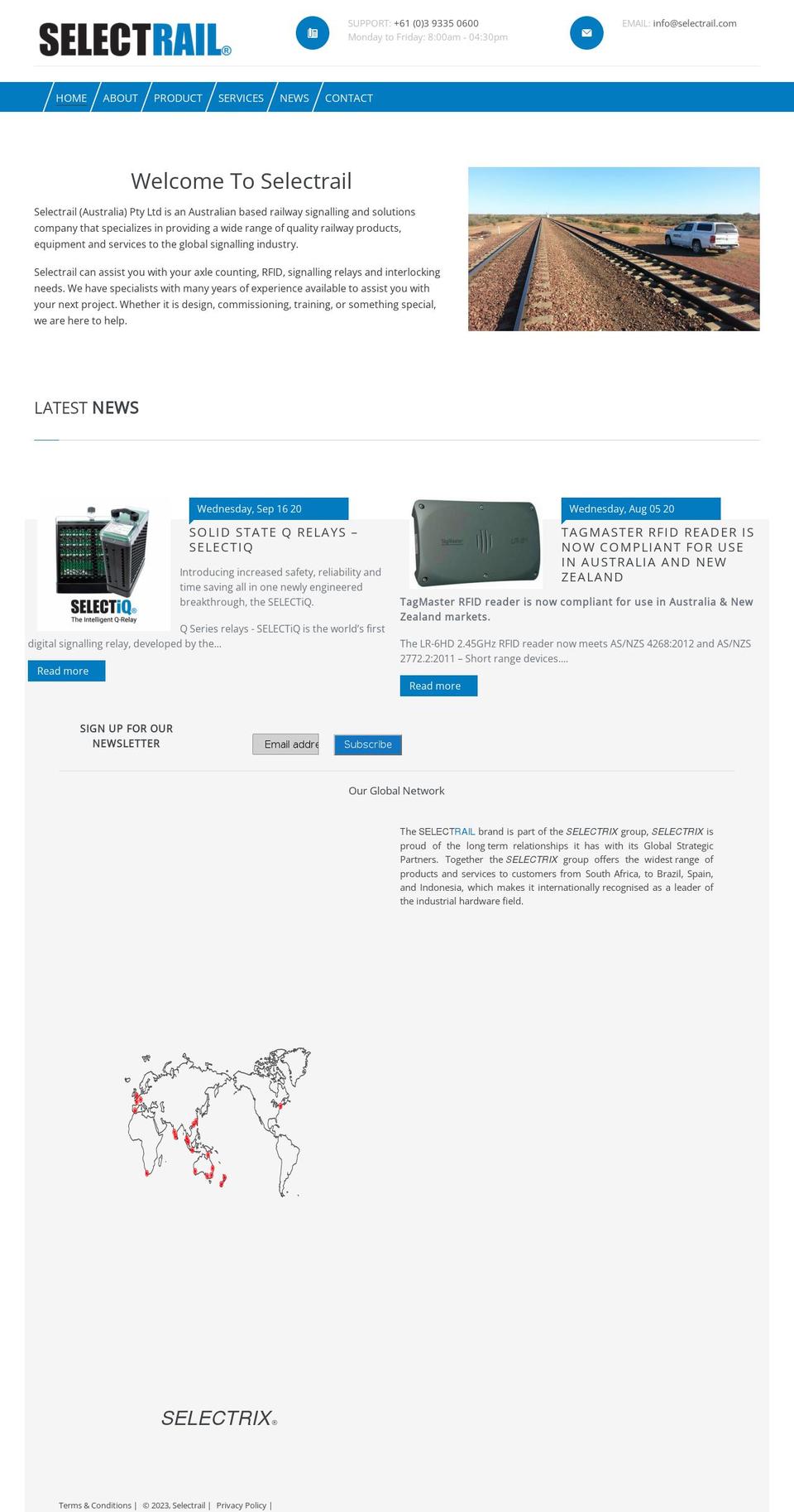 selectrail.com shopify website screenshot