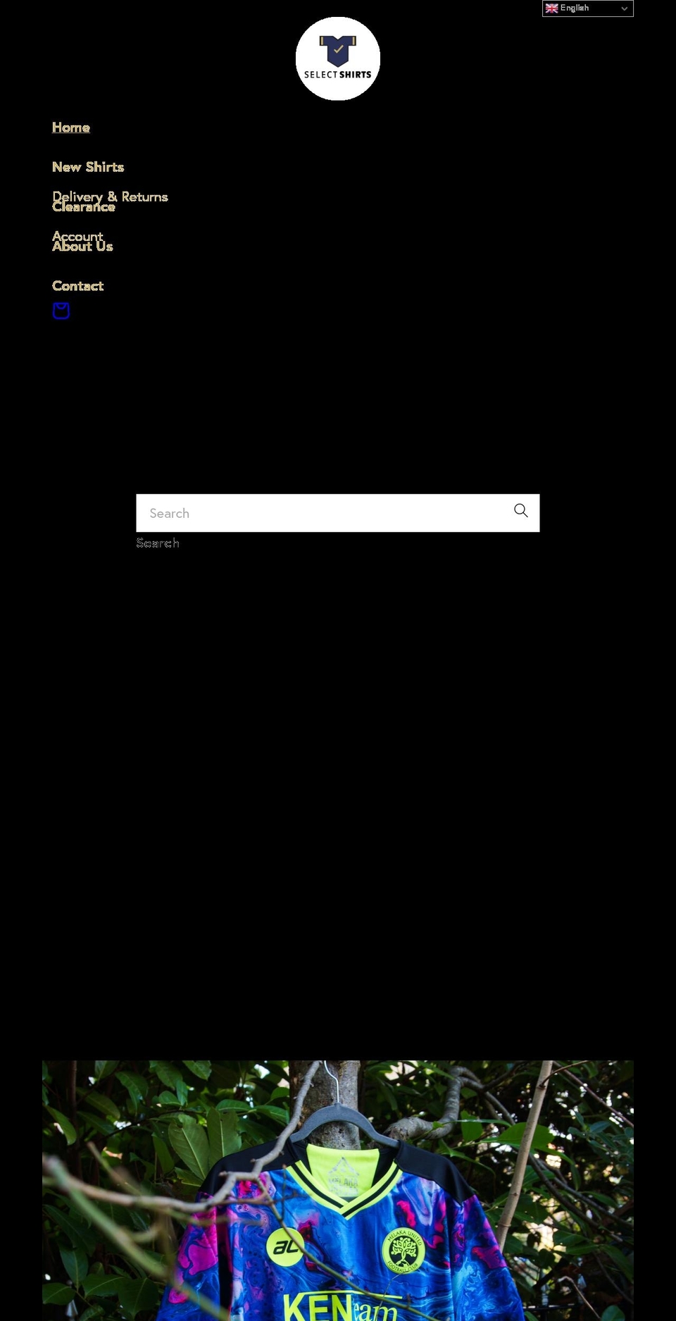 selectshirts.co.uk shopify website screenshot