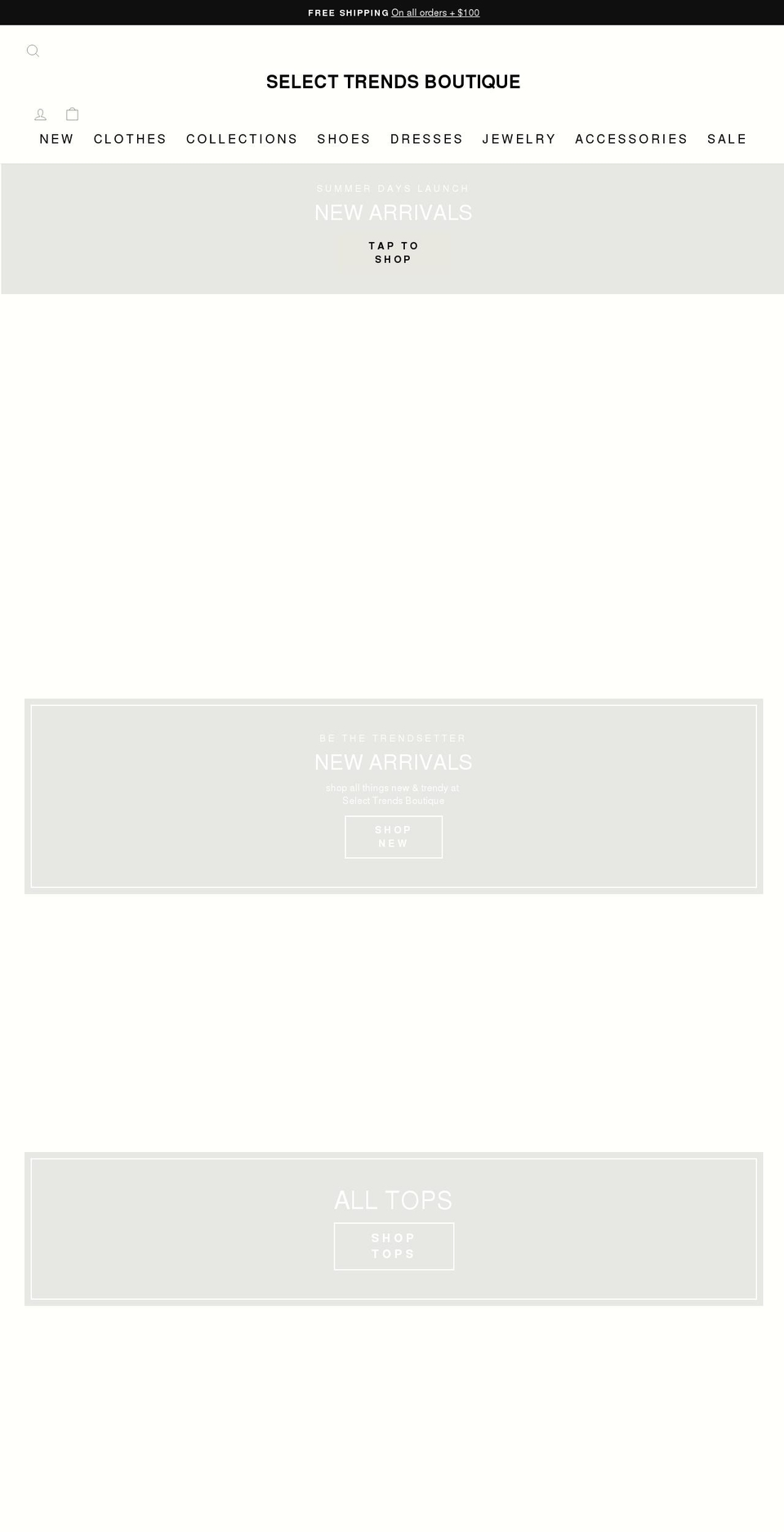 Brooke   Optimized Shopify theme site example selecttrendsboutique.com
