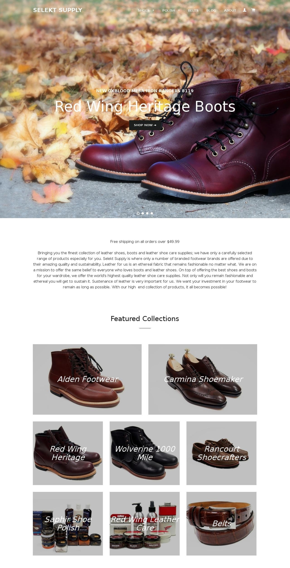 selektsupply.com shopify website screenshot