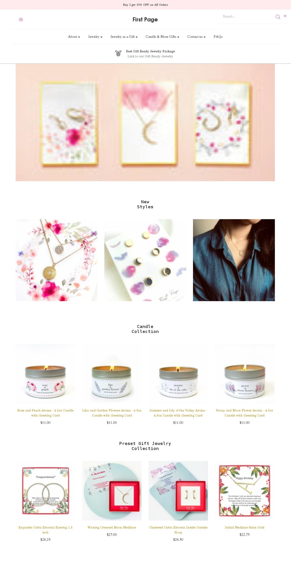 seleneendymion.com — Shopify storefront screenshot