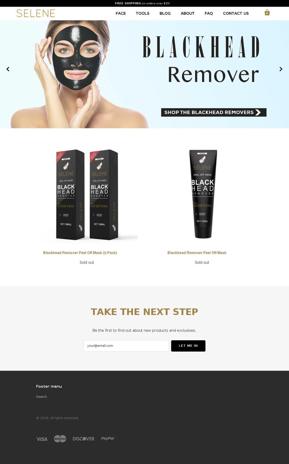 seleneskincare.com — Shopify storefront screenshot
