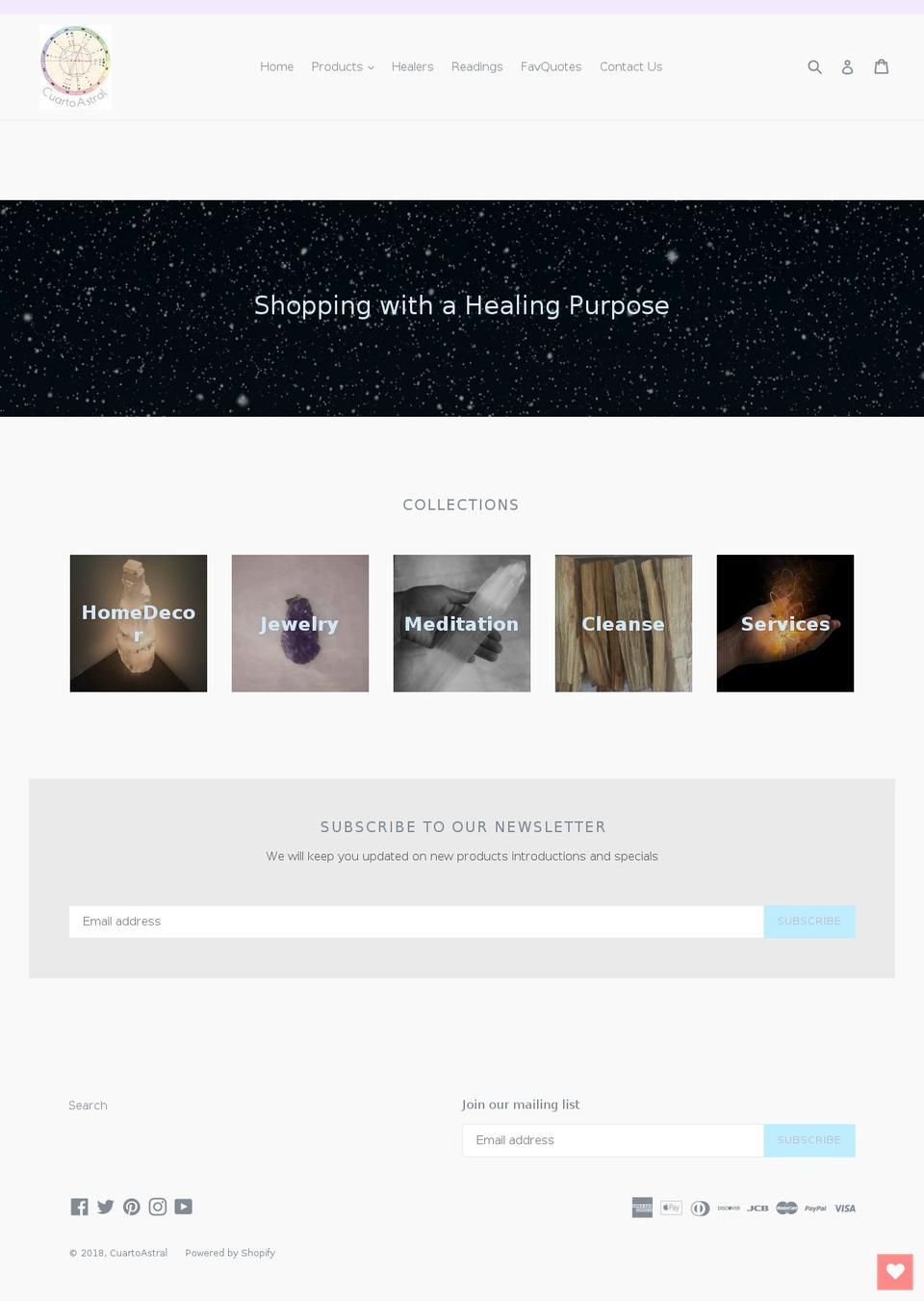 selenite.org shopify website screenshot