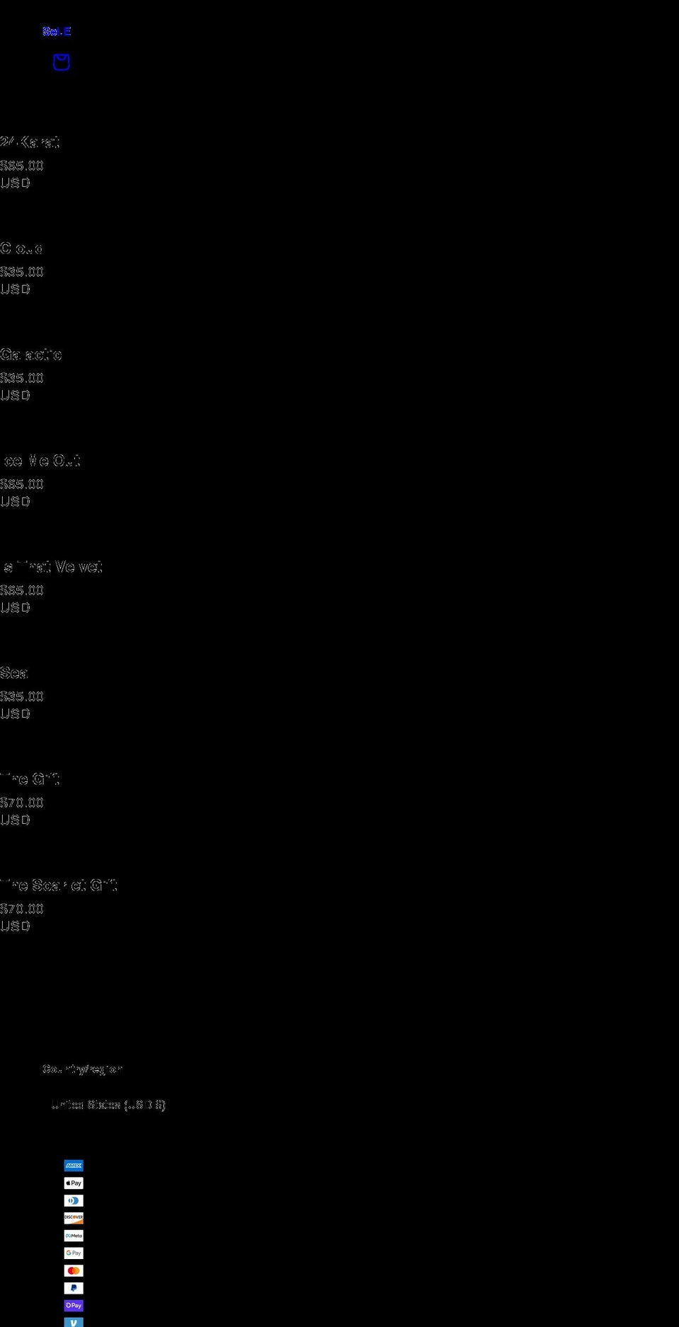 seleofficial.com shopify website screenshot