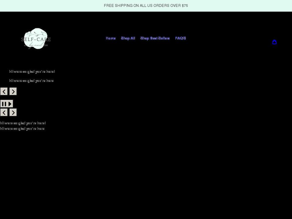 selfcarebymail.com shopify website screenshot