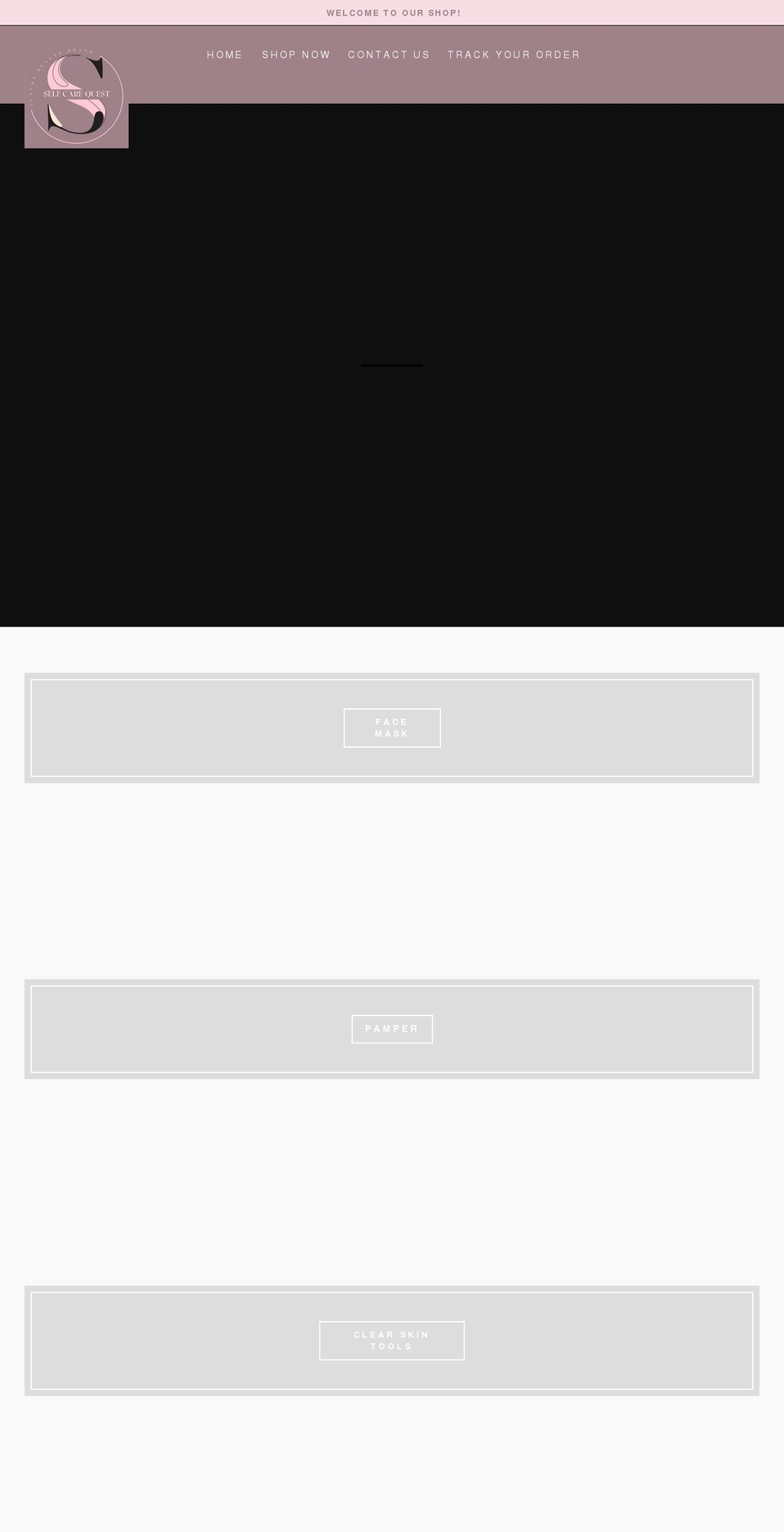 selfcarequest.com shopify website screenshot