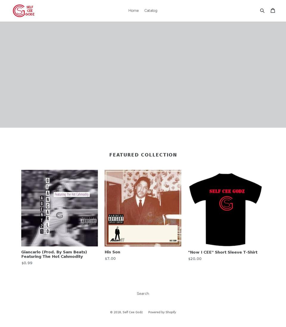 selfceegodz.com — Shopify storefront screenshot