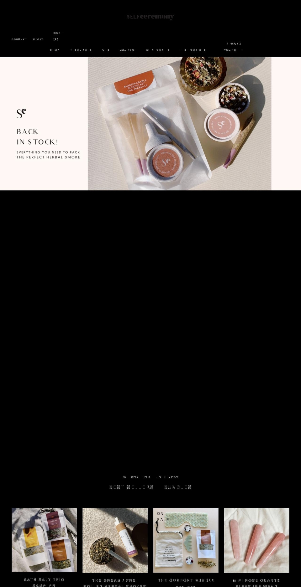 selfceremony.com — Shopify storefront screenshot