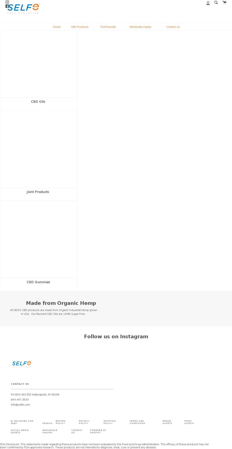 selfecbd.com — Shopify storefront screenshot