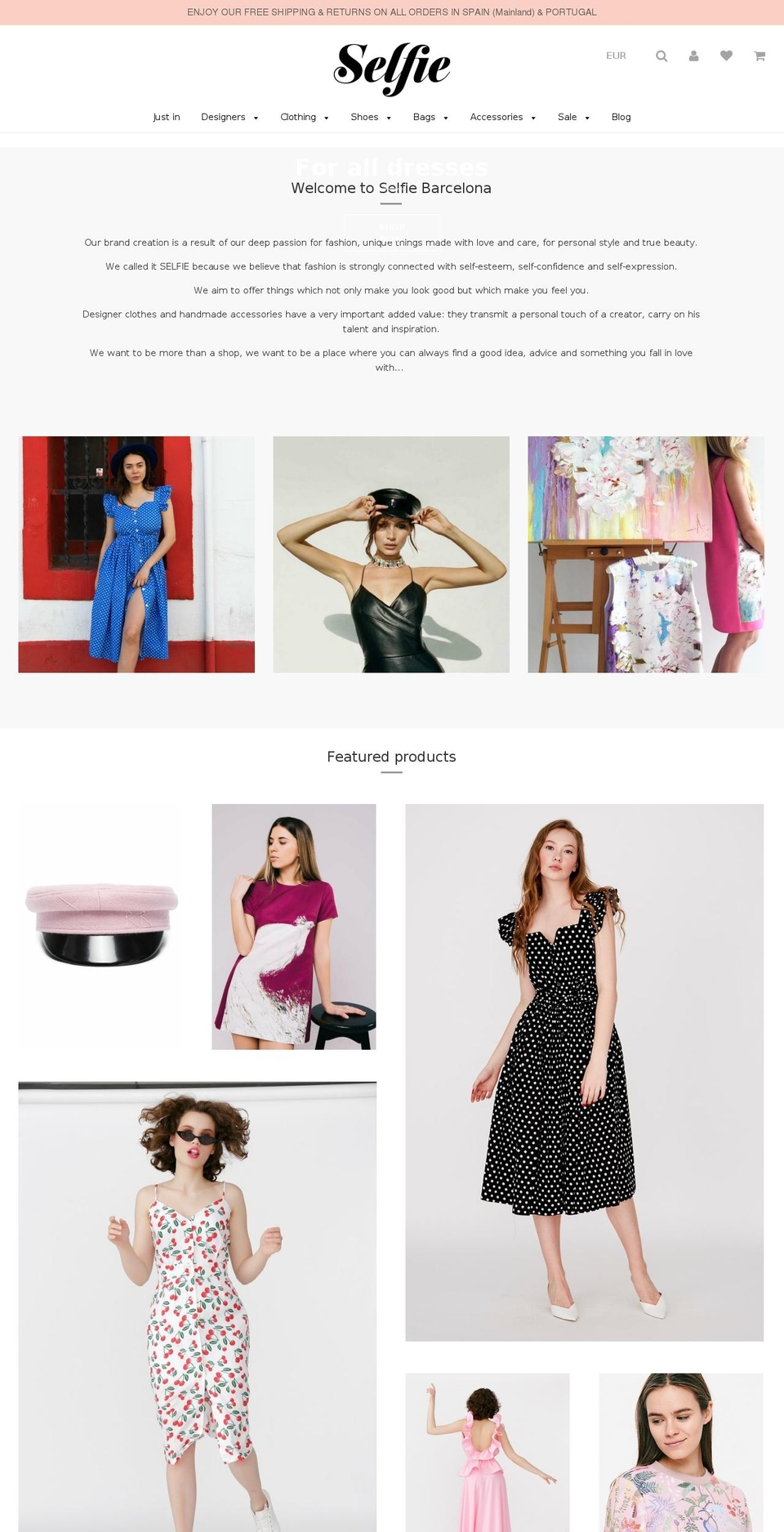 selfiebcn.com — Shopify storefront screenshot