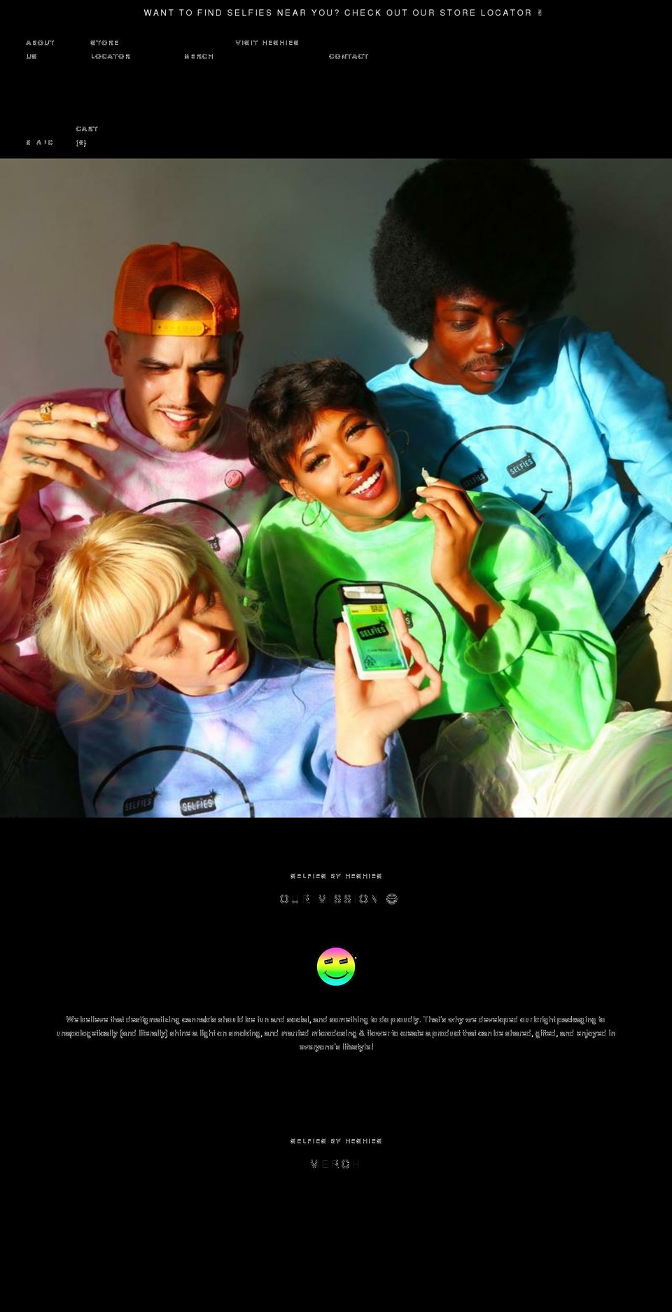 selfiesbyheshies.com shopify website screenshot