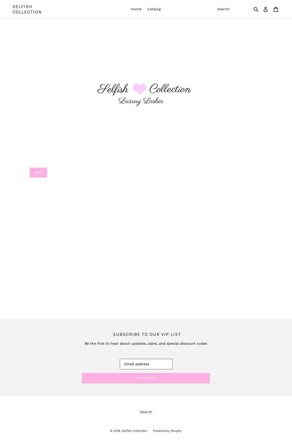 selfishcollection.com — Shopify storefront screenshot