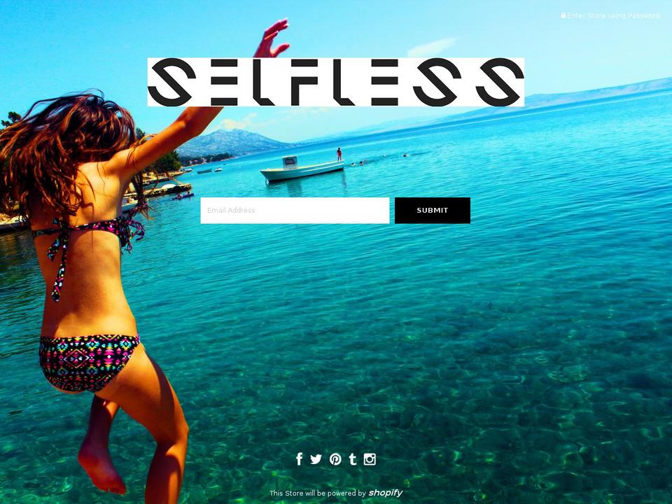 selflesswear.com — Shopify storefront screenshot