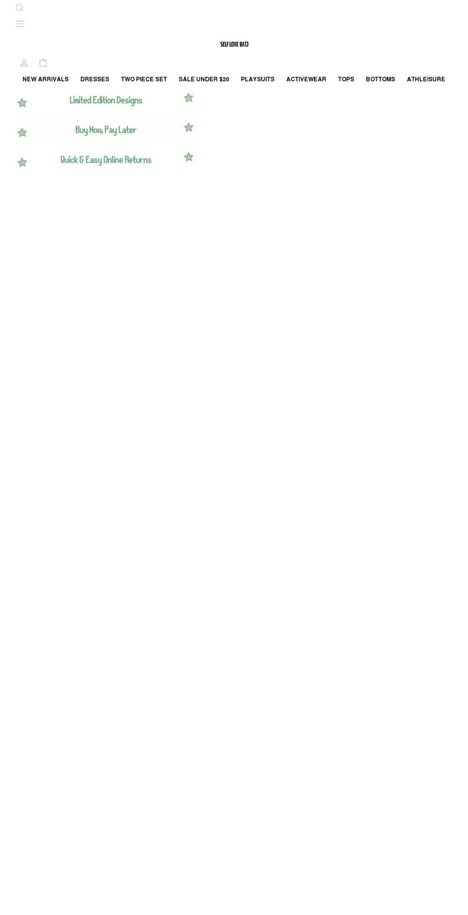 selfloveclvb.com shopify website screenshot