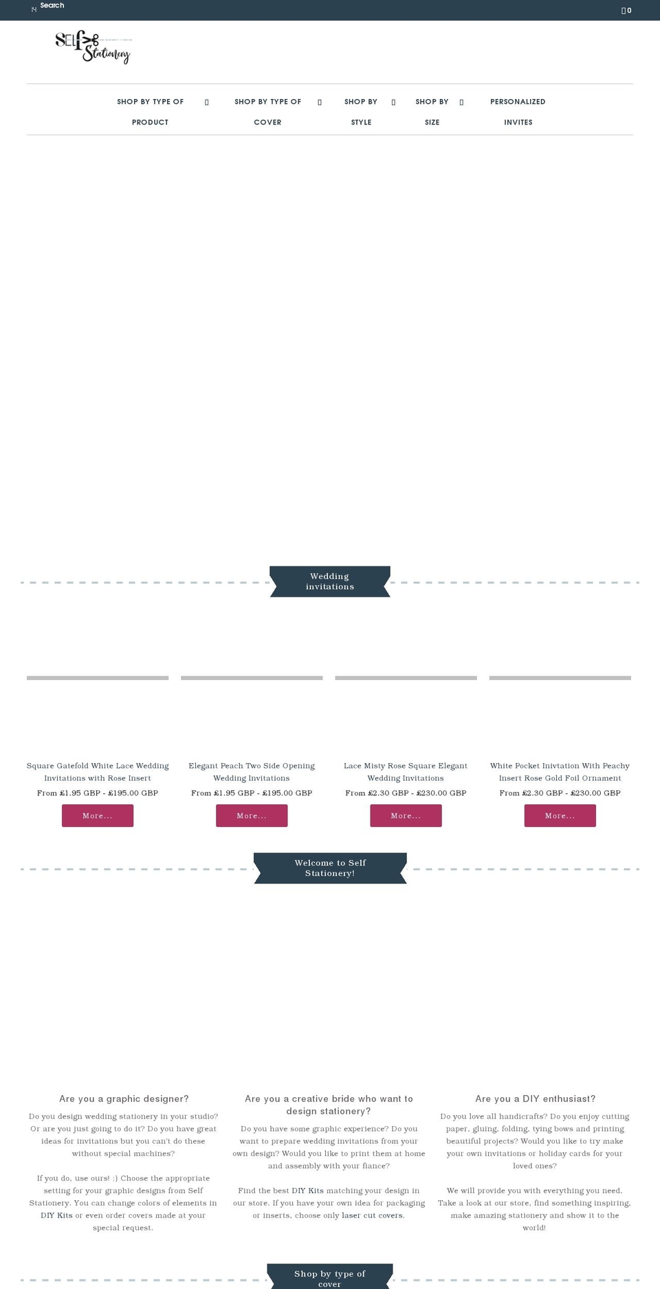 selfstationary.com — Shopify storefront screenshot