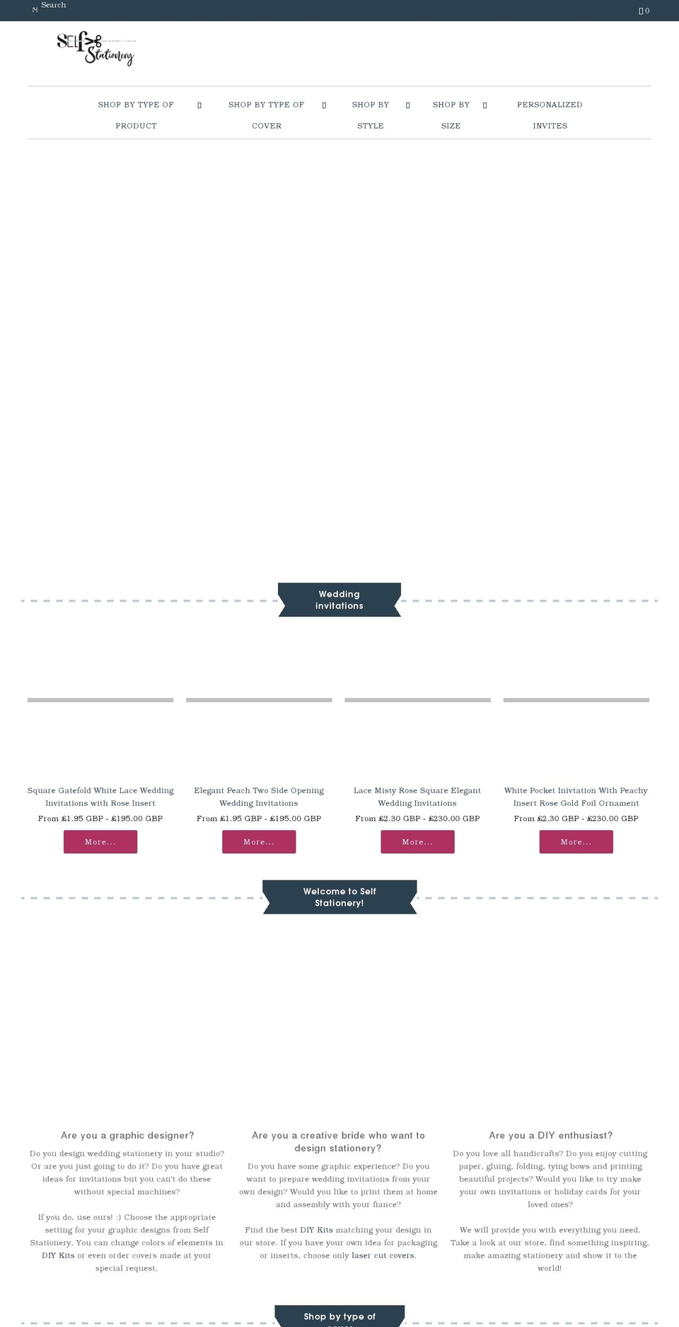 selfstationery.com — Shopify storefront screenshot