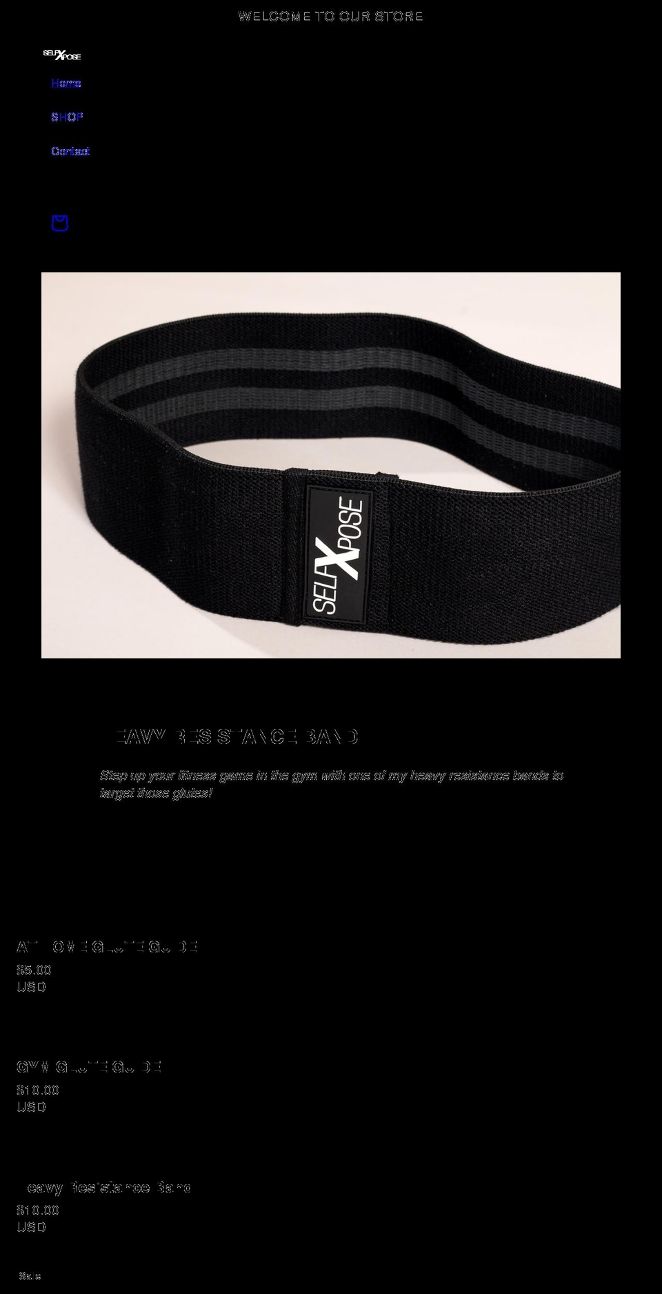 selfxpose.com shopify website screenshot