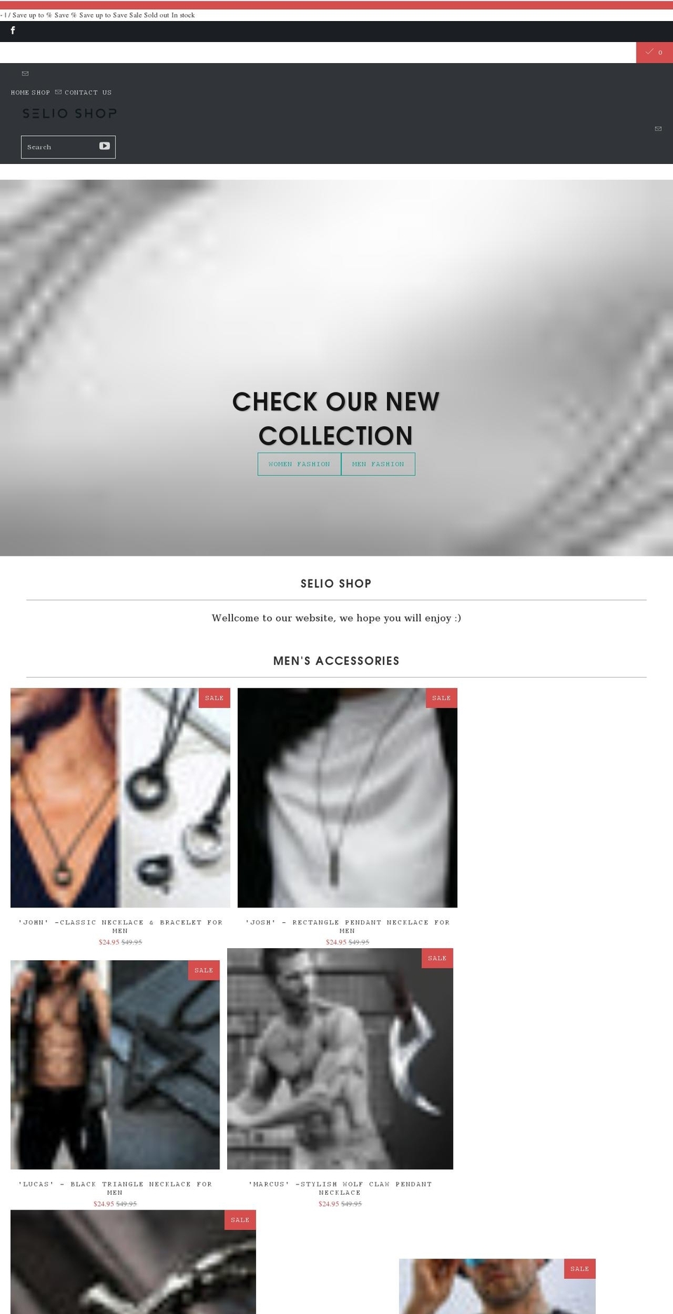 selioshop.com shopify website screenshot