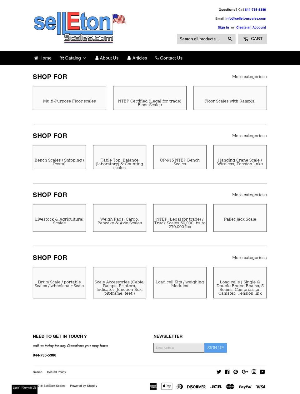 selletonscales.com shopify website screenshot