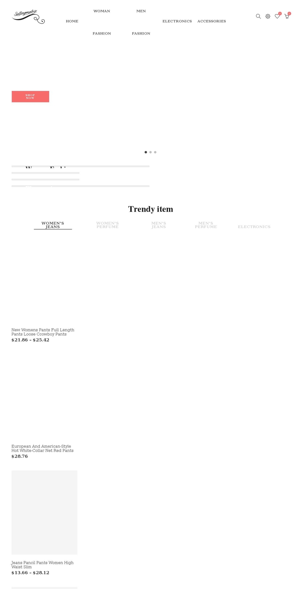 sellingmatrix.myshopify.com shopify website screenshot