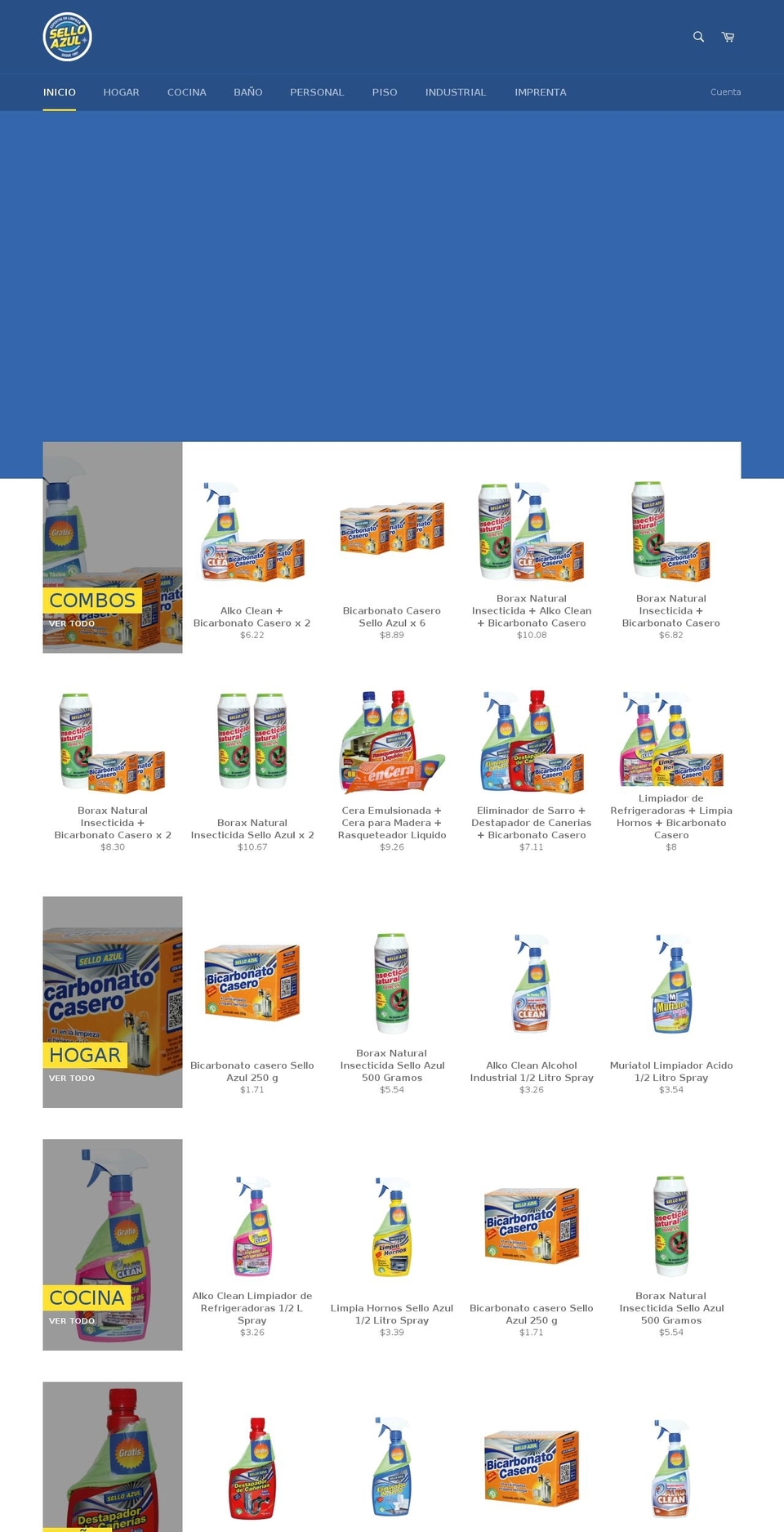 selloazul.ec shopify website screenshot