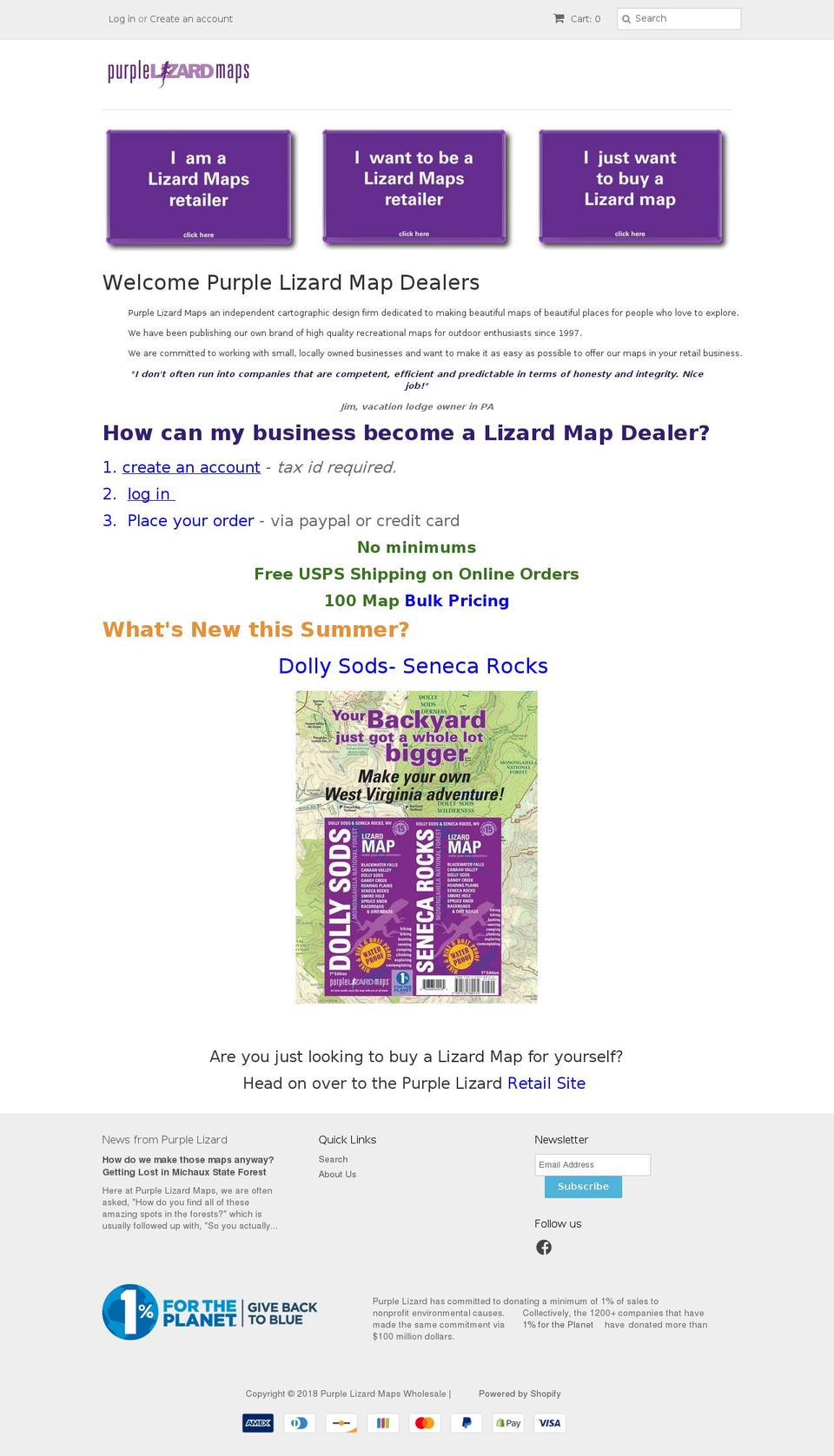 sellpurplelizard.com — Shopify storefront screenshot