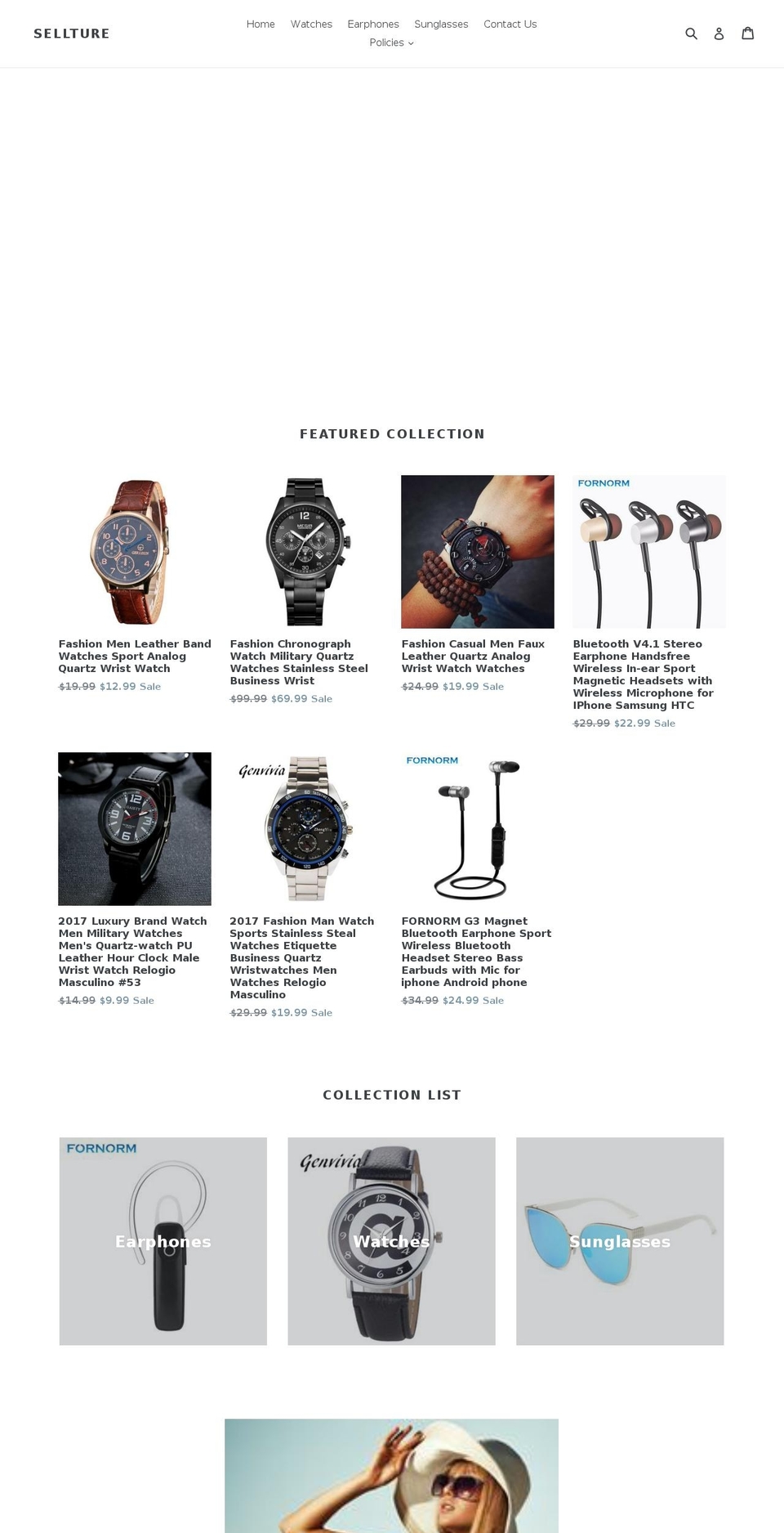 sellture.com — Shopify storefront screenshot