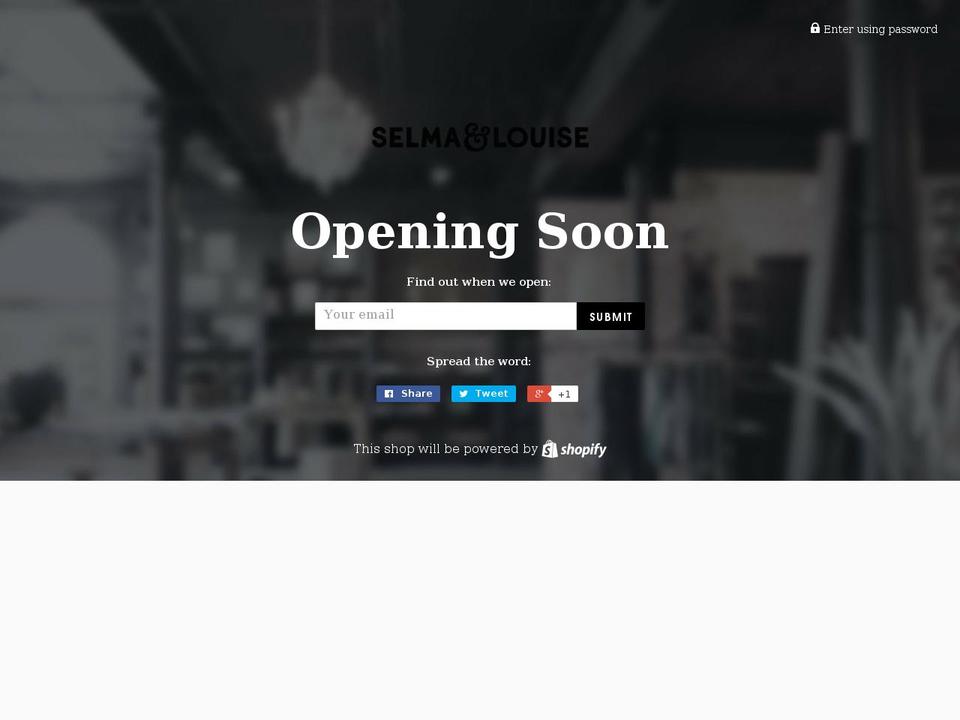 selmalouise.com — Shopify storefront screenshot