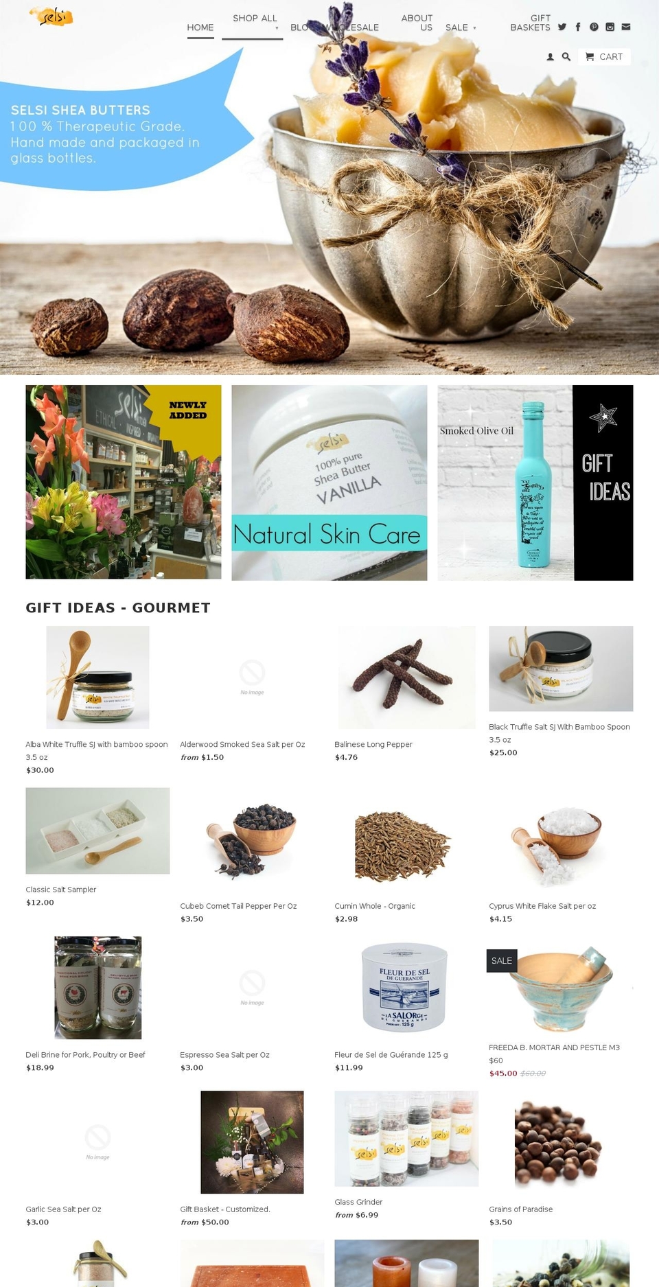 selsi.ca shopify website screenshot