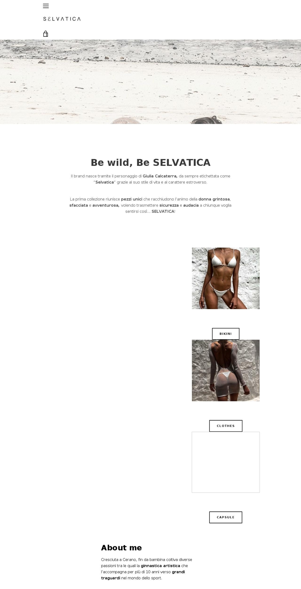 selvaticawear.com shopify website screenshot