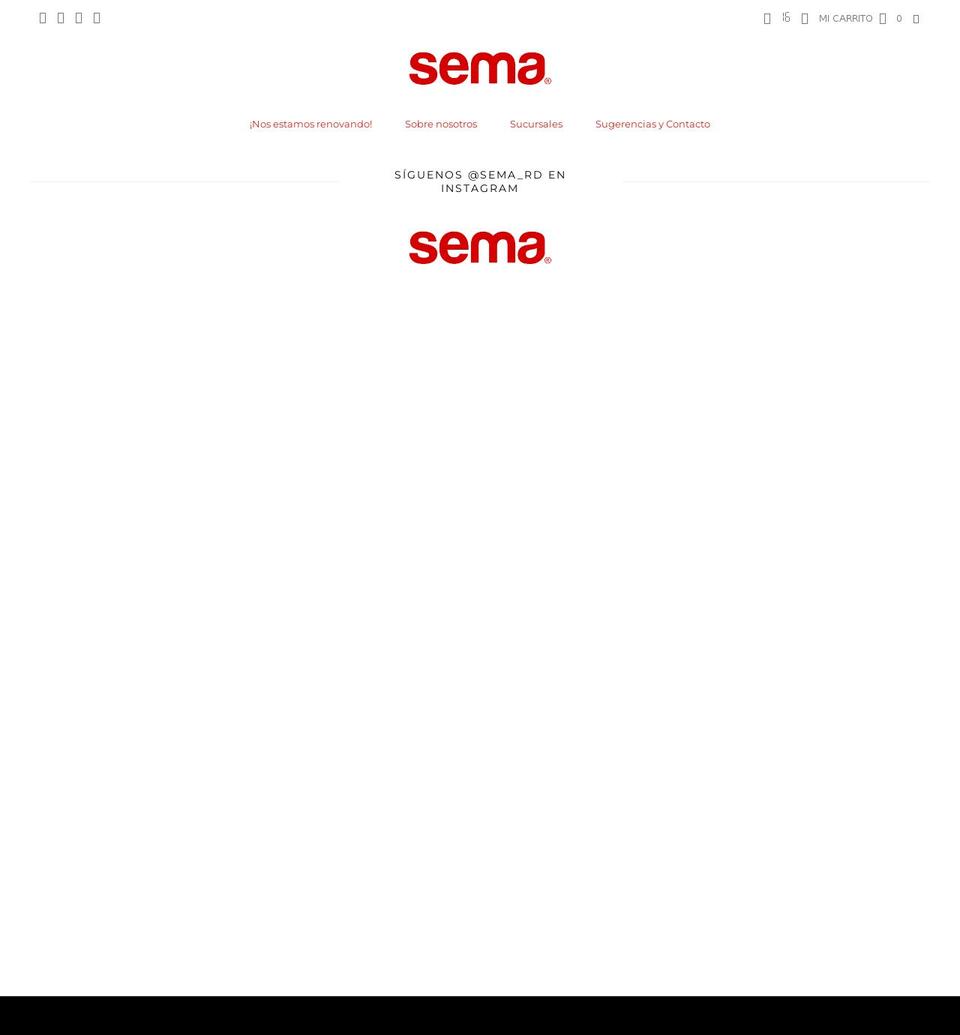 sema.com.do shopify website screenshot