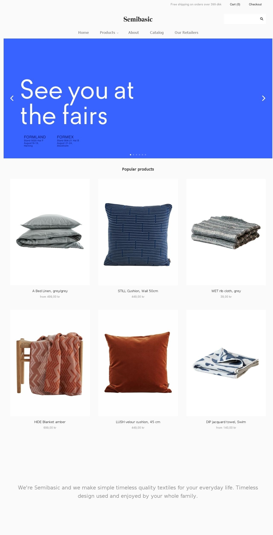 semibasic.dk shopify website screenshot