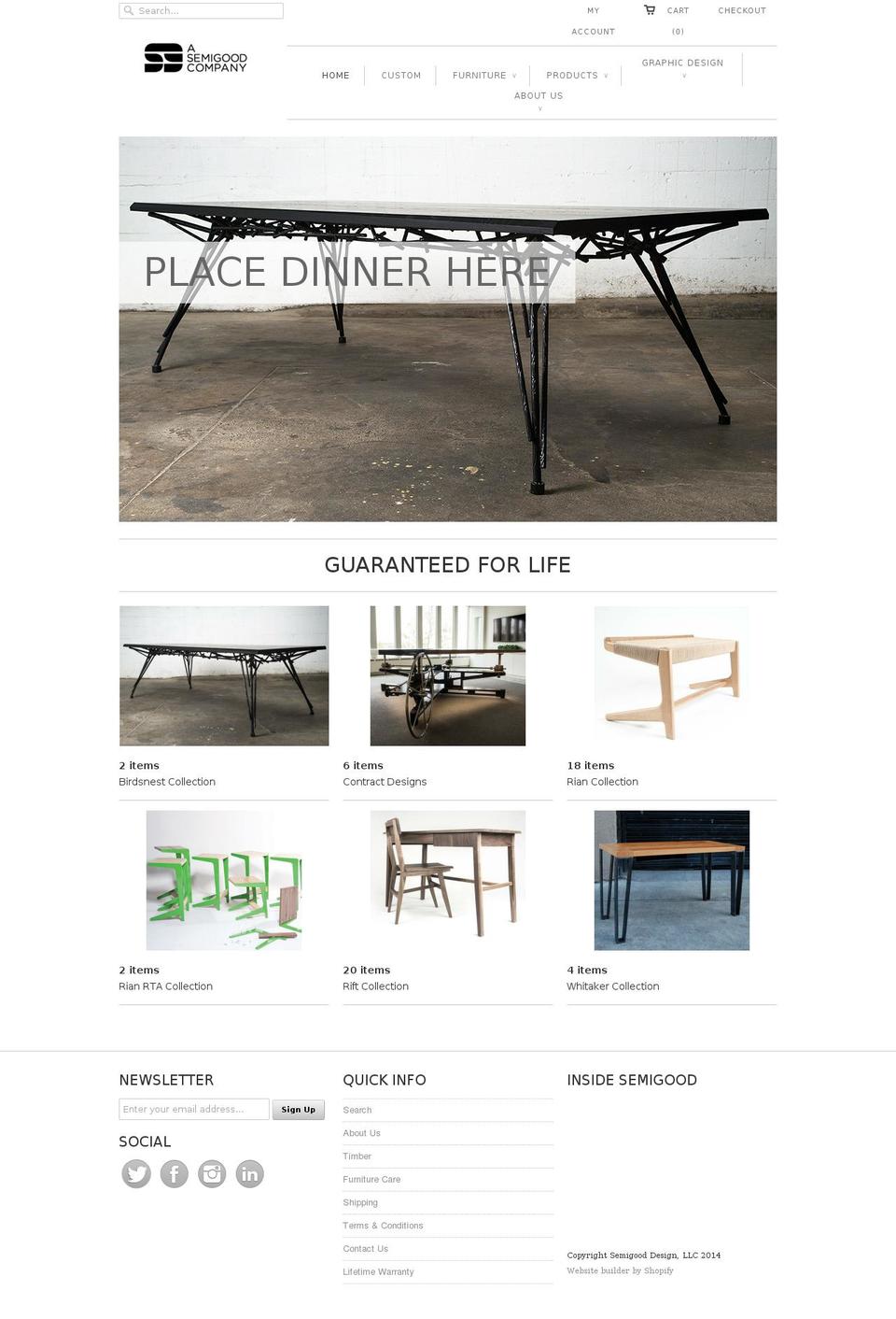 semigoods.com shopify website screenshot