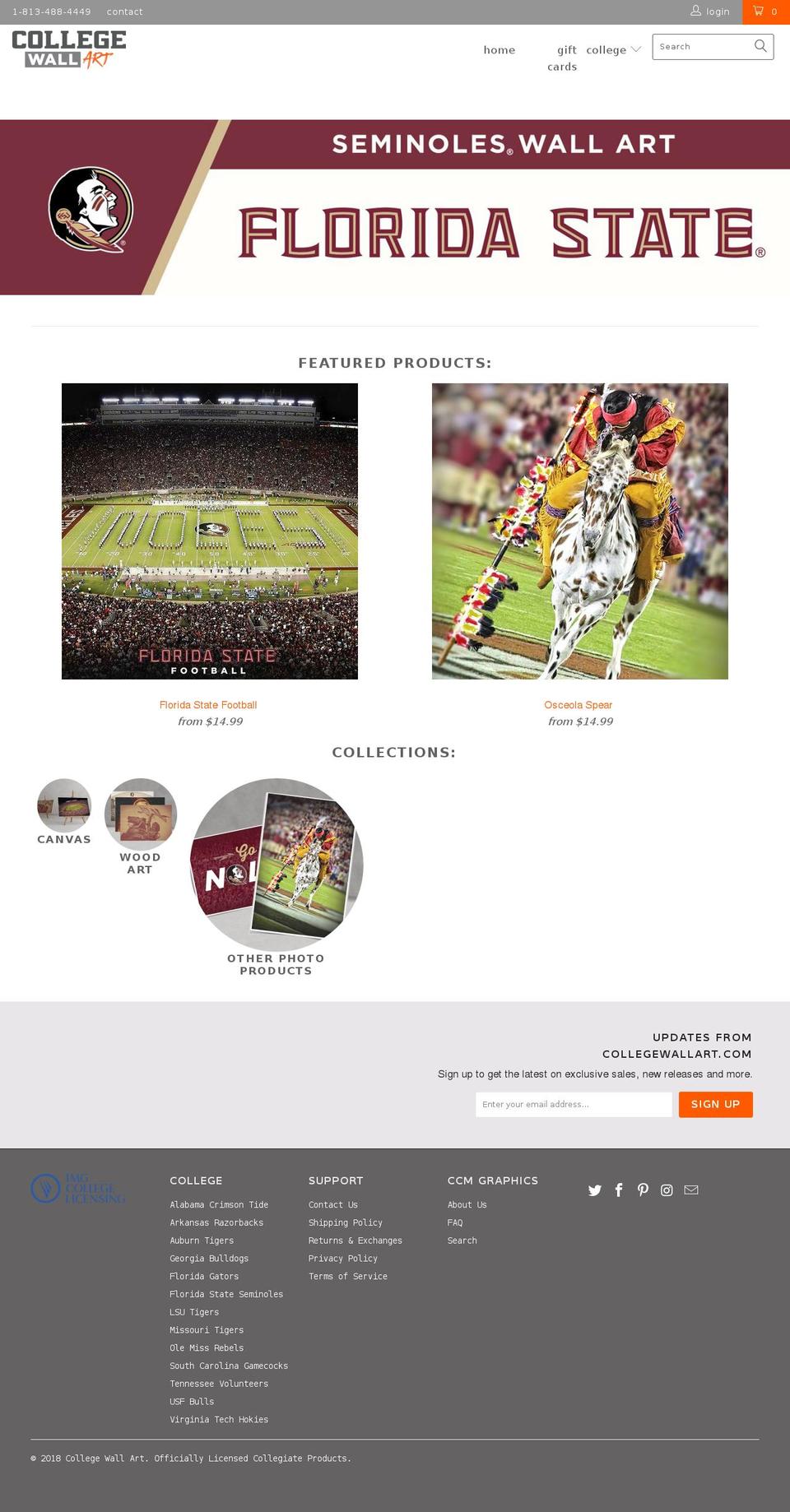 seminole.graphics shopify website screenshot