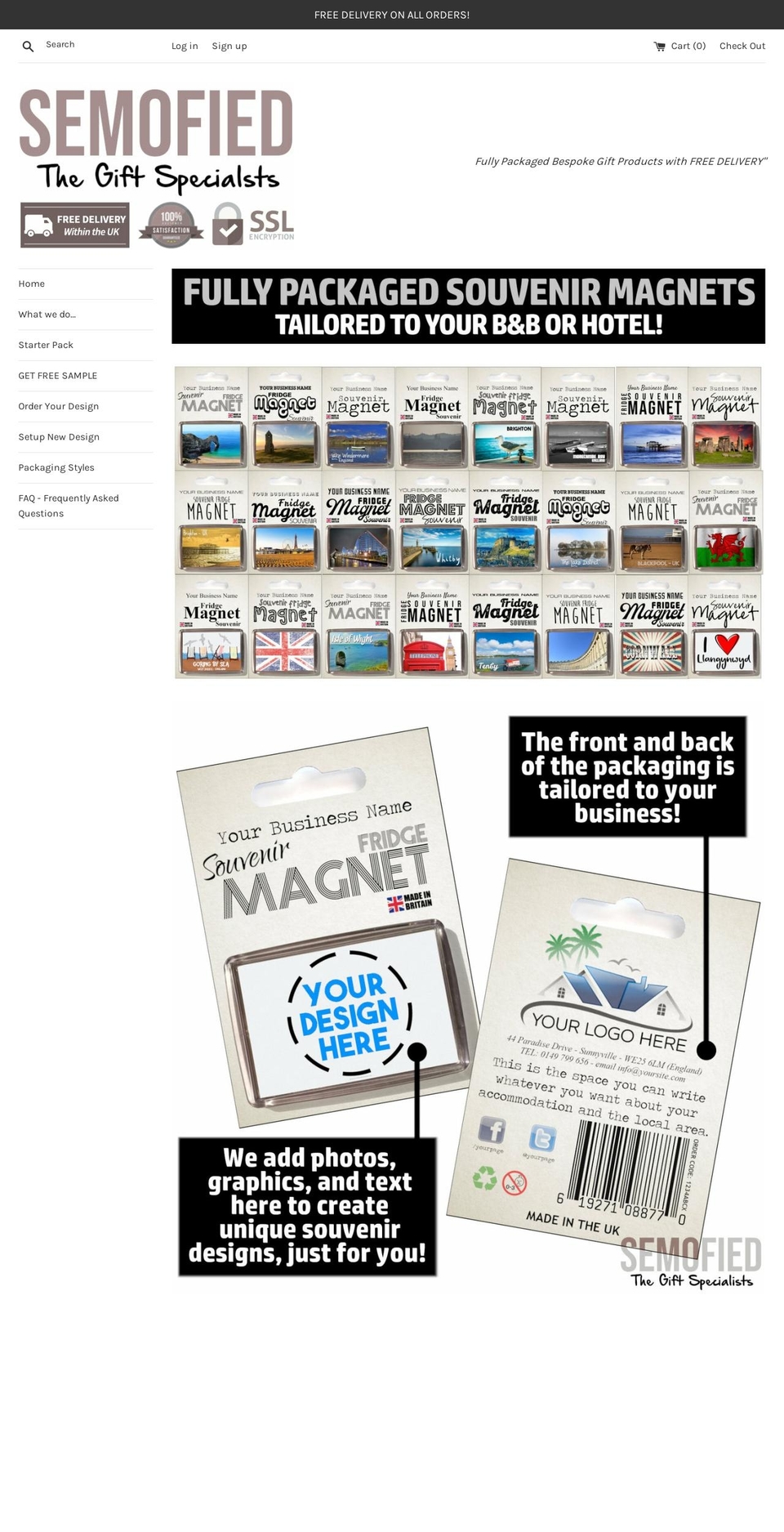 semofied.com — Shopify storefront screenshot