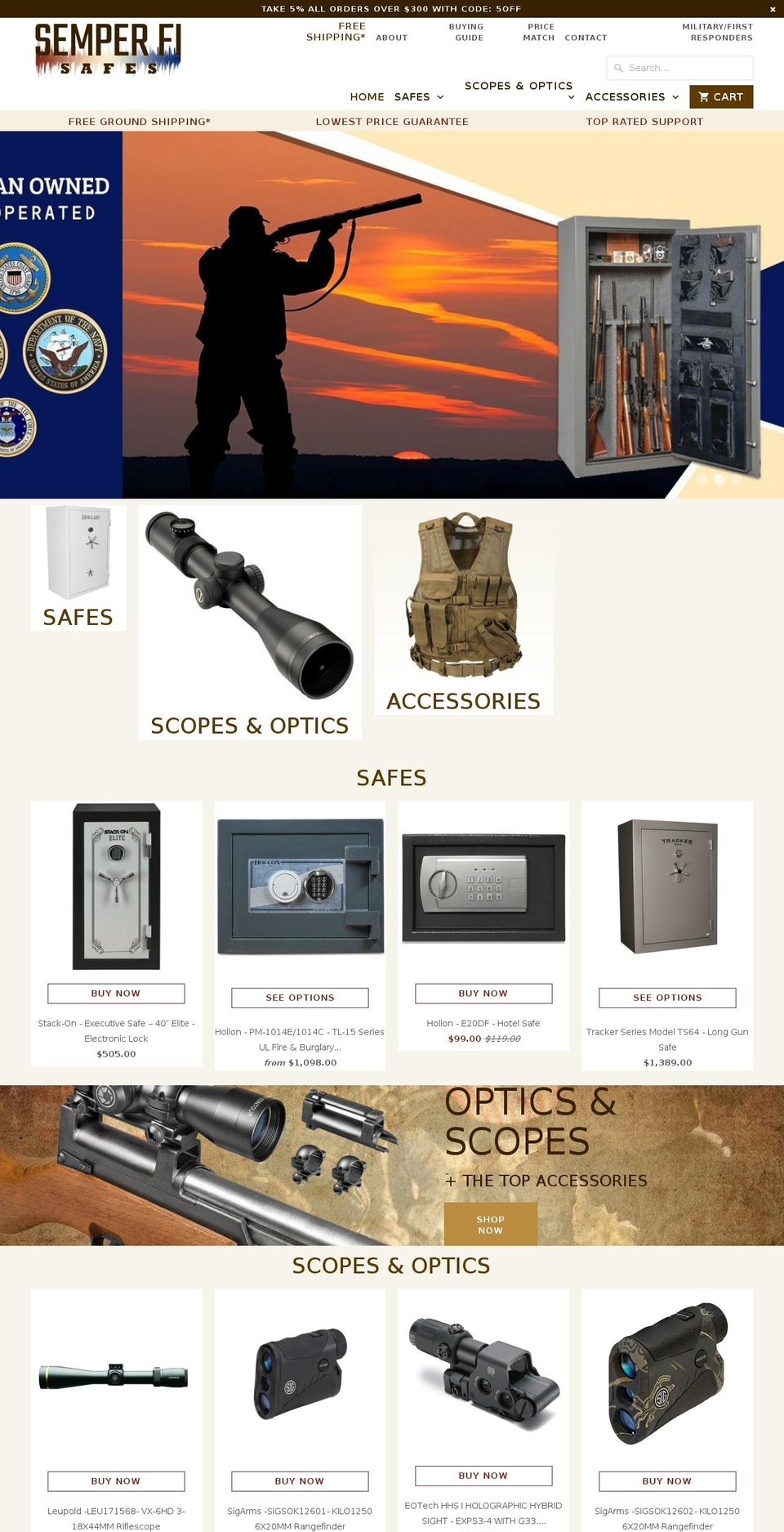 semperfisafes.com — Shopify storefront screenshot