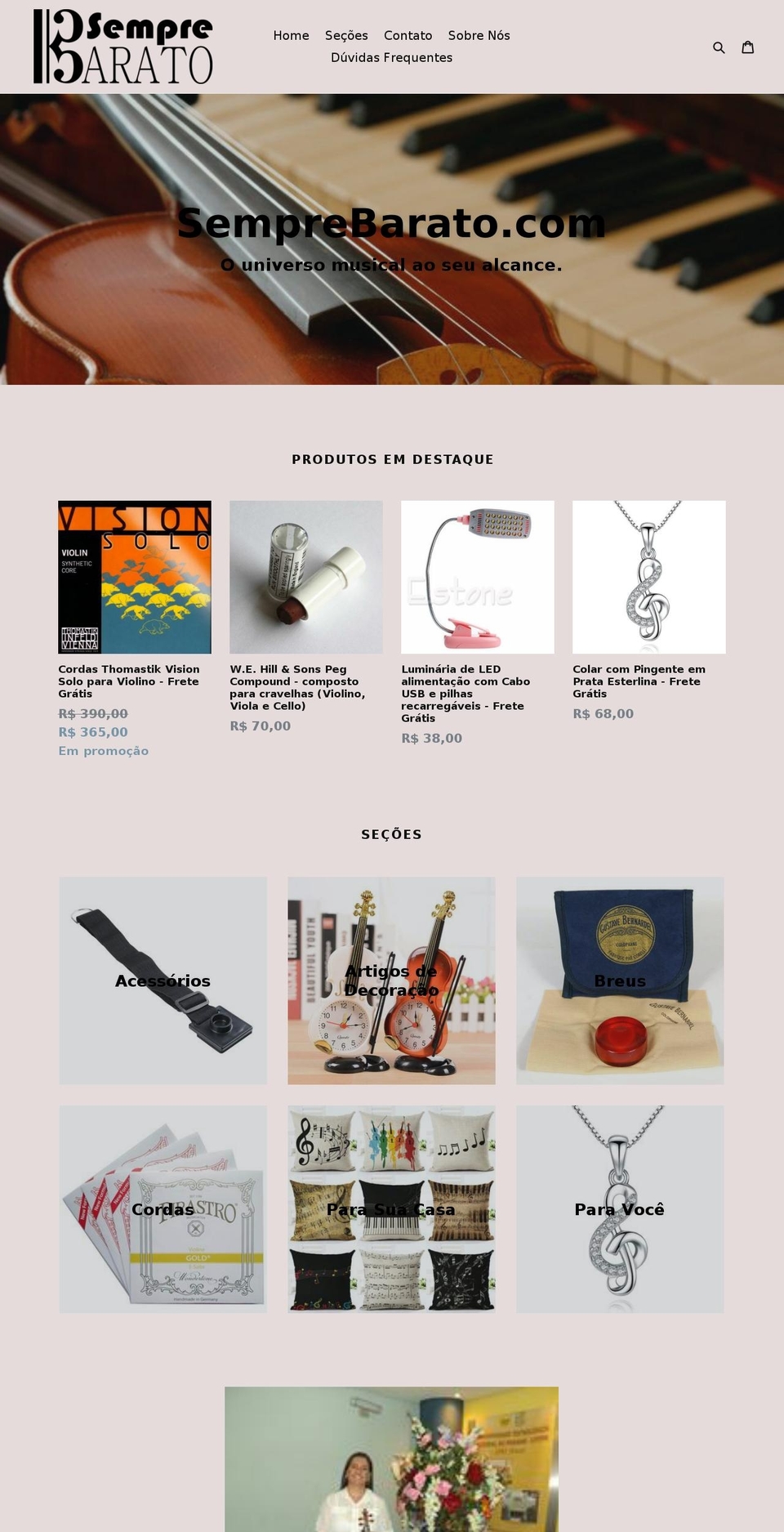 semprebarato.com — Shopify storefront screenshot