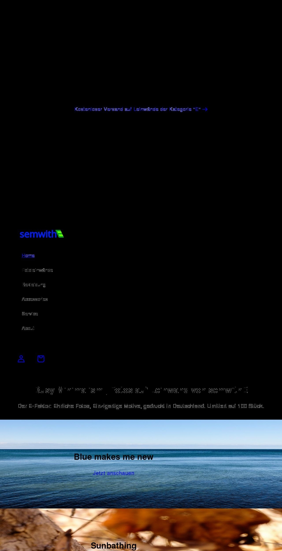 semwithe.com shopify website screenshot