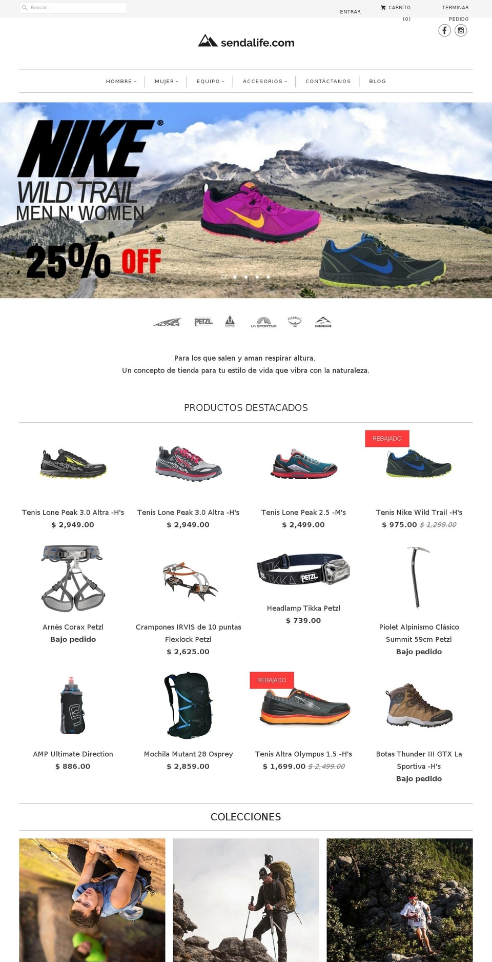 sendalife.com shopify website screenshot