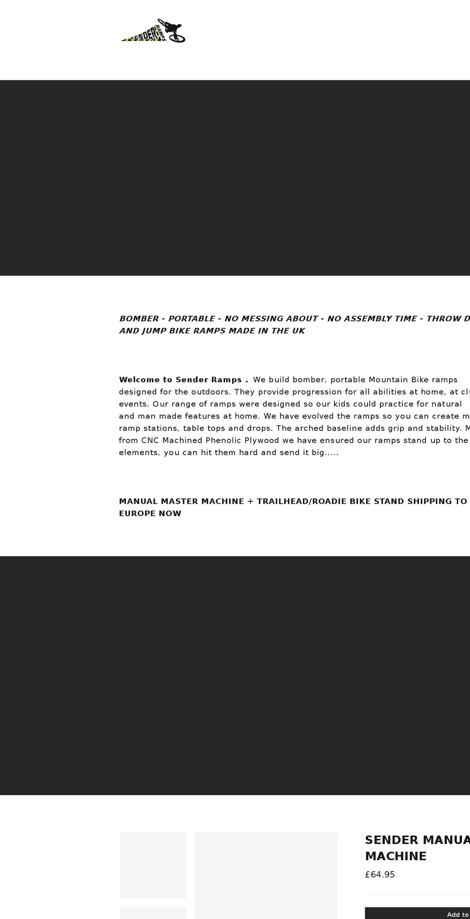 sender-ramps.com — Shopify storefront screenshot