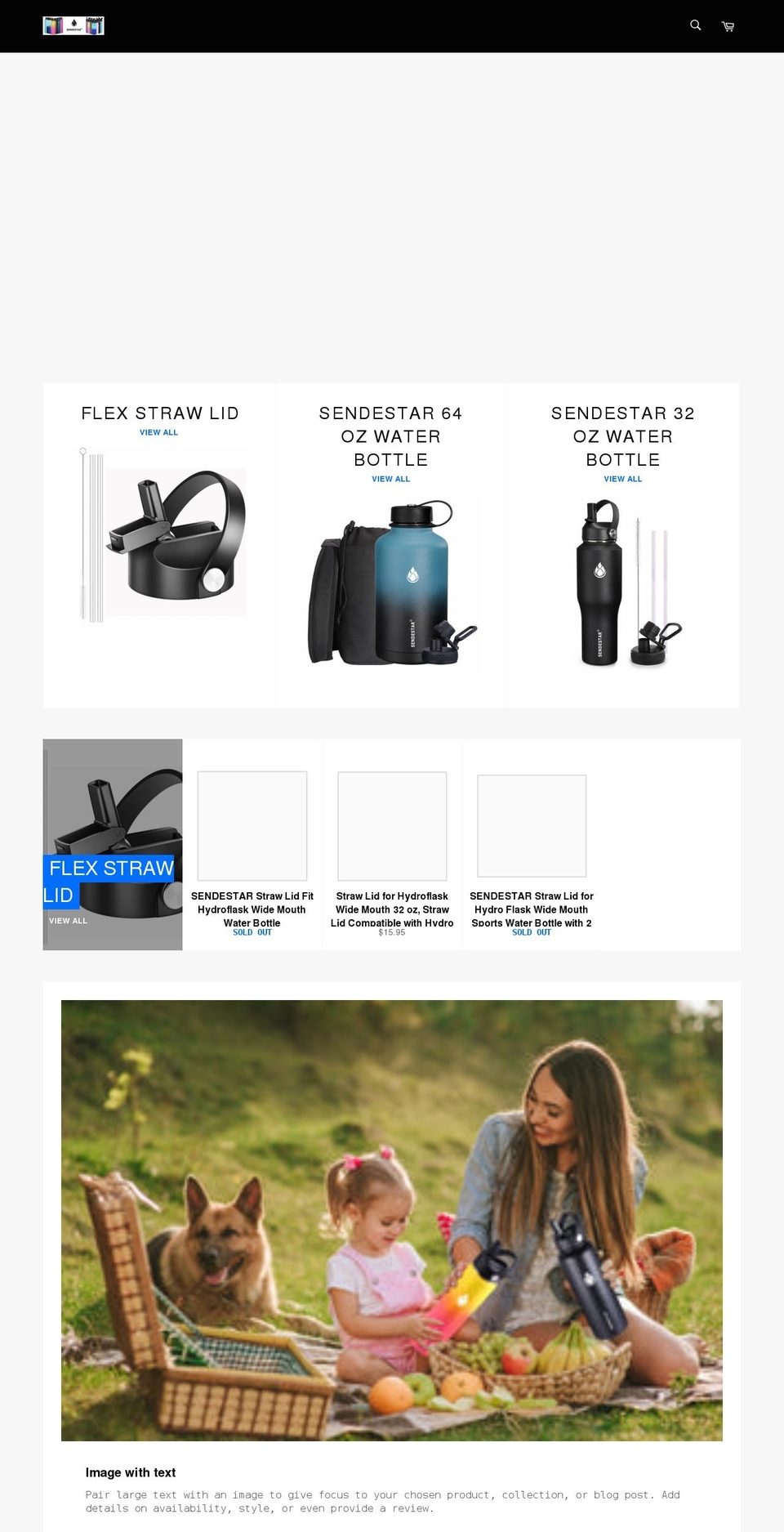 sendestar.com shopify website screenshot