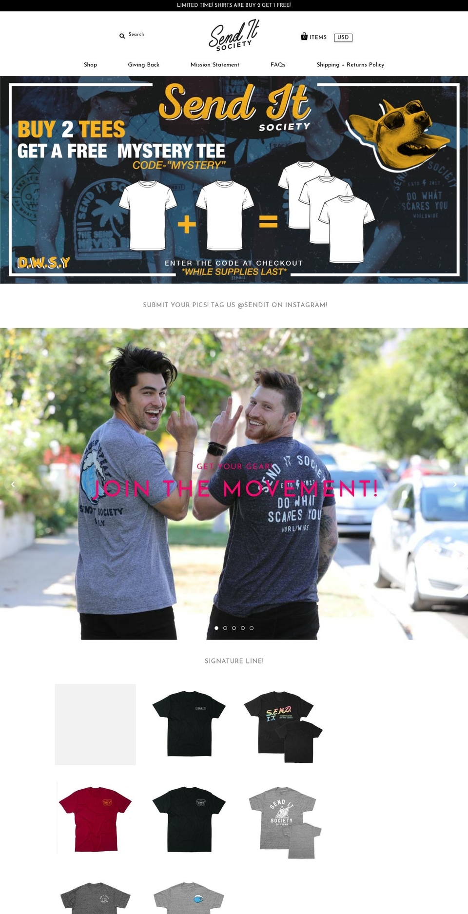 senditcc.com — Shopify storefront screenshot