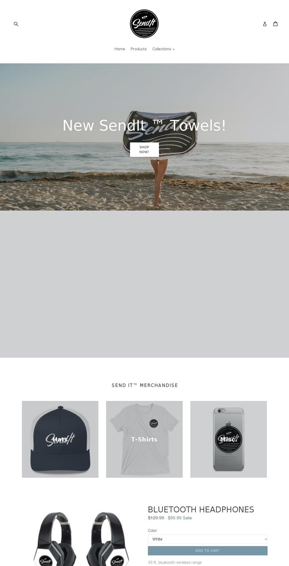 senditofficial.com shopify website screenshot