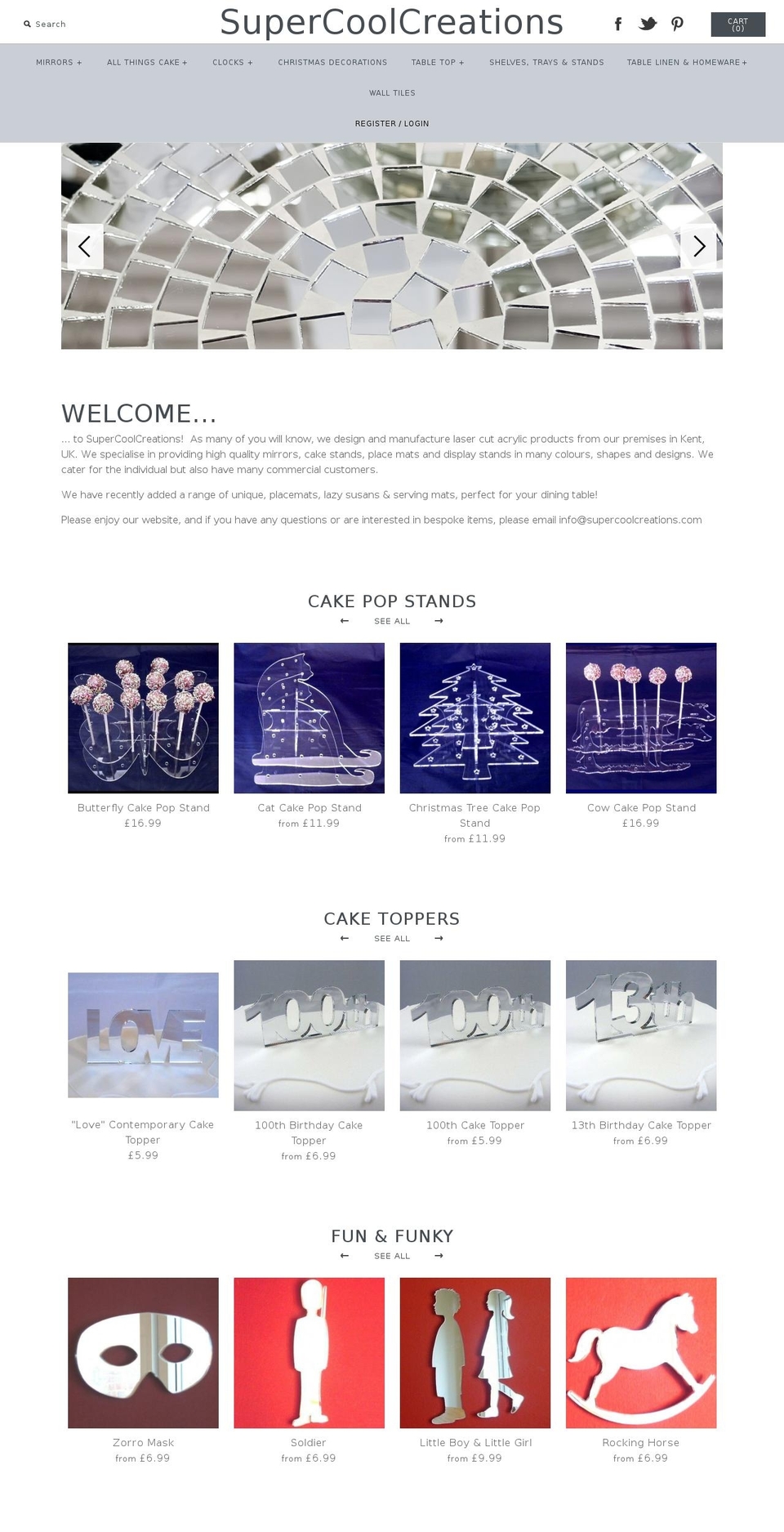 sendmeamirror.com shopify website screenshot