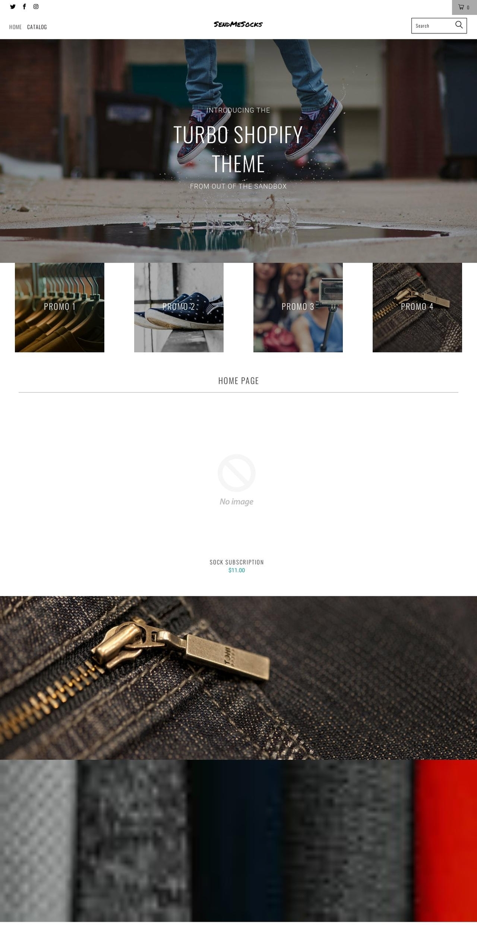 sendmesocks.com shopify website screenshot