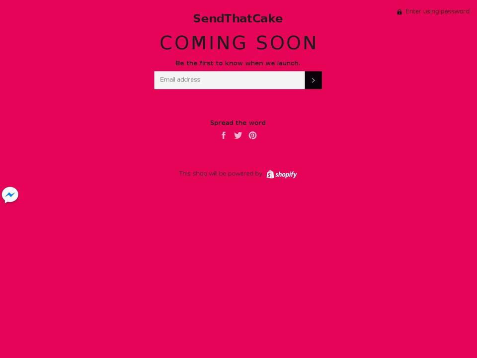 sendthatcake.com — Shopify storefront screenshot