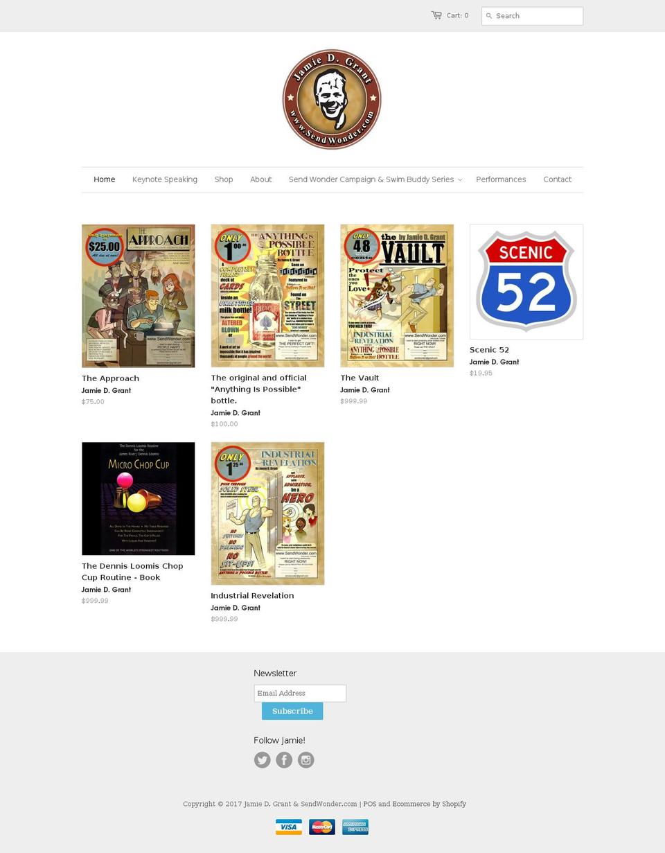 sendwonder.com shopify website screenshot