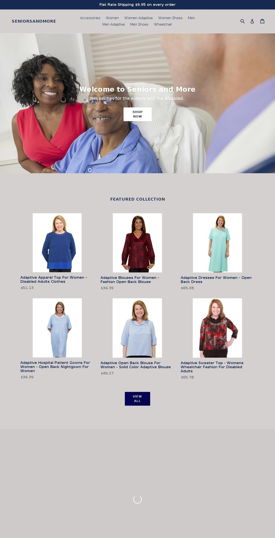 seniorsandmore.com — Shopify storefront screenshot