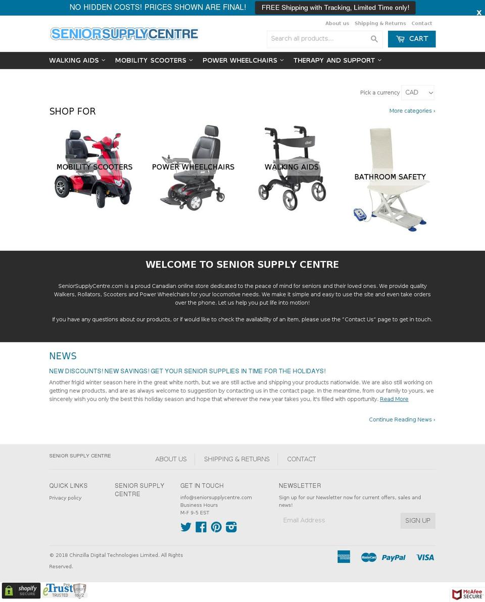 dsl-theme-sept3 Shopify theme site example seniorsupplycentre.com